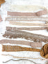 Beige and Brown Lace Trims Variety Trim Scrap Pack Scrap Bundle Pack 19 Pieces SPK00196